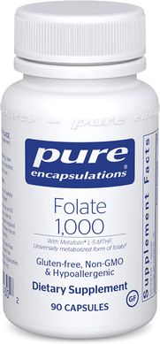 Pure Encapsulations, Метафолін, L-5-MTHF, 1000 мкг, 90 капсул (PE-01430), фото