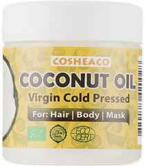 Cosheaco, Oils & Butter, Кокосовое масло для волос, холодного отжима, нерафинированное, 150 мл (CSH-42002), фото