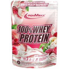 IronMaxx, 100% Whey Protein, белый персик-малина, 500 г (818923), фото