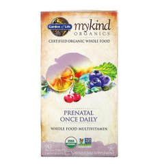 Garden of Life, MyKind Organics, пренатальні мультивітаміни, одна таблетка на день, 90 веганських таблеток (GOL-11857), фото