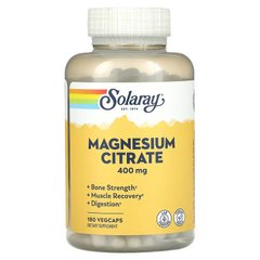 Solaray, Цитрат магния, 133 мг, 180 вегетарианских капсул (SOR-37402), фото