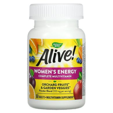 Вітаміни для жінок, Енергія (Multivitamin-Multimineral), Nature's Way, 50табл, (NWY-60195), фото