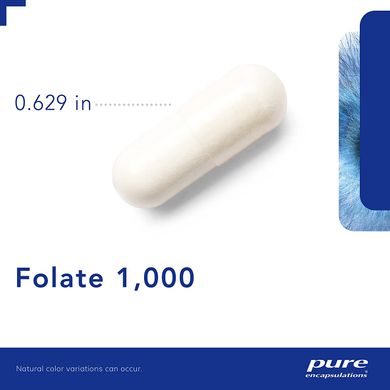 Pure Encapsulations, Метафолін, L-5-MTHF, 1000 мкг, 90 капсул (PE-01430), фото