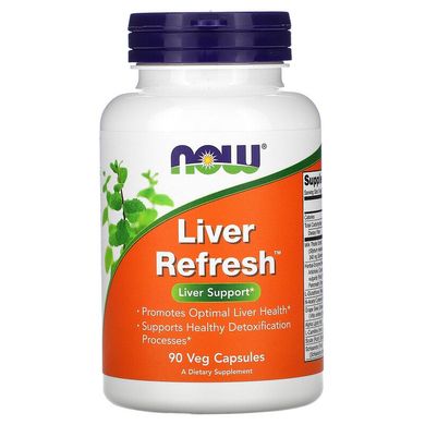 Now Foods, Liver Refresh, підтримка печінки, 90 рослинних капсул (NOW-02448), фото