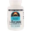 Аргінін, L-Arginine, Source Naturals, вільна форма, 500 мг, 100 капсул (SNS-01687)