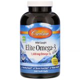 Carlson CAR-01713 Carlson Labs, Elite Omega-3 Gems, отборные омега-3 кислоты, натуральный лимонный вкус, 800 мг, 240 мягких таблеток (CAR-01713)