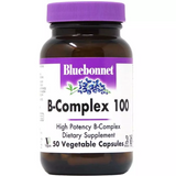 Bluebonnet Nutrition BLB-00416 Bluebonnet Nutrition, B-Complex 100, витамины группы B, 50 вегетарианских капсул (BLB-00416)