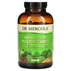 Dr. Mercola, Ціліснохарчові мультивітаміни та життєво важливі мінерали, 240 таблеток (MCL-01035), фото