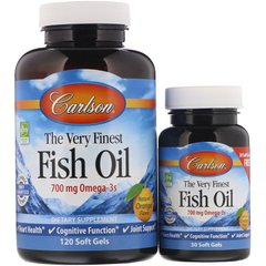 Carlson Labs, Самый лучший рыбий жир, вкус натурального апельсина, 350 мг, 120 мягких таблеток (CAR-01644), фото