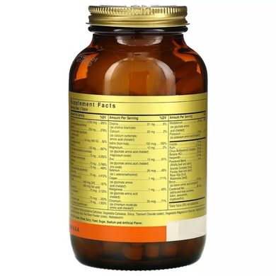 Solgar, Formula VM-75, комплексні вітаміни з мікроелементами в хелатній формі, без заліза, 60 таблеток (SOL-01173), фото