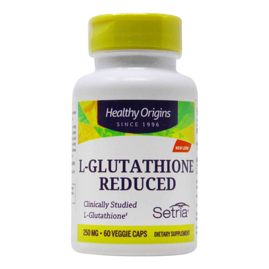 Healthy Origins, Setria, відновлений L-глутатіон, 250 мг, 60 вегетаріанських капсул (HOG-41333), фото