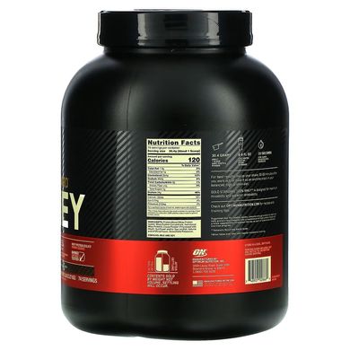 Optimum Nutrition, 100% Whey Gold Standard, сывороточный протеин, со вкусом двойного шоколада, 2270 г (OPN-02866), фото