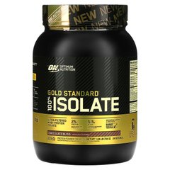 Optimum Nutrition, Gold Standard 100% Isolate, ізолят, шоколадний смак, 744 г (OPN-06091), фото