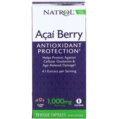 Асаи (супер), AcaiBerry, Natrol, 1000 мг, 75 капсул (NTL-05576), фото