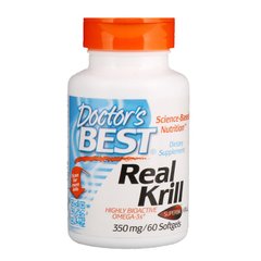 Doctor's Best, Real Krill, 350 мг, 60 капсул (DRB-00224), фото
