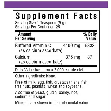 Bluebonnet Nutrition, Буферизованный витамин С в Кристаллах, Buffered C Crystals, 125 г (BLB-00544), фото