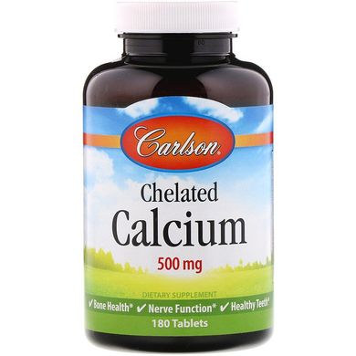 Carlson Labs, Хелатный кальций, 250 мг, 180 таблеток (CAR-05462), фото