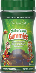 Мультивитамины и минералы для детей, Children's Multivitamins and Mineral, Puritan's Pride, 60 жевательных конфет (PTP-15112), фото