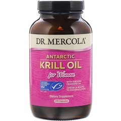 Dr. Mercola, масло антарктического криля для женщин, 90 капсул (MCL-01028), фото