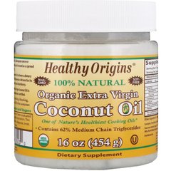 Кокосовое масло, Coconut Oil, Healthy Origins, органик, 454 г (HOG-67003), фото