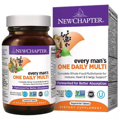 New Chapter, Every Man's, щоденна мультивітамінна добавка для чоловіків, 24 вегетаріанських таблеток (NCR-00326), фото
