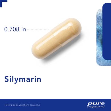 Pure Encapsulations, Силимарин, 250 мг, 60 капсул (PE-00242), фото
