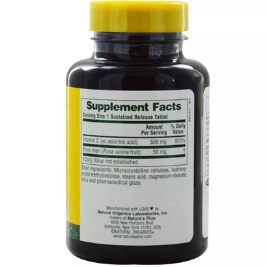 Nature's Plus, Витамин С, 500 мг, 90 таблеток (NAP-02331), фото