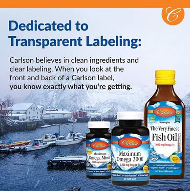 Carlson Labs, Найкращий риб'ячий жир, смак натурального лимона, 350 мг, 120+30 м'яких таблеток (CAR-01634), фото