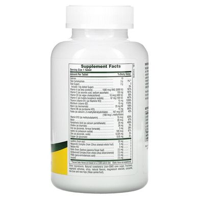 Nature's Plus, жувальні мультивітаміни та мінерали для дорослих, зі смаком ананасу, 90 таблеток (NAP-03087), фото