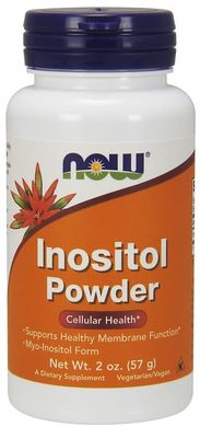 Інозітол, Inositol Powder, Now Foods, 57 г, (NOW-00525), фото