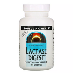 Лактаза, Lactase Digest, Source Naturals, 90 капсул (SNS-02367), фото