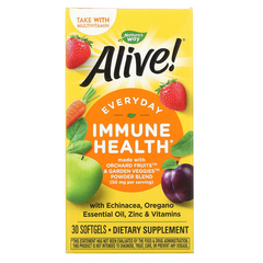 Nature's Way, Alive! добавка для поддержки здоровья иммунной системы, 30 мягких таблеток (NWY-13294), фото