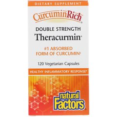 Теракурмін, Theracurmin, Natural Factors, 120 капсул (NFS-04548), фото