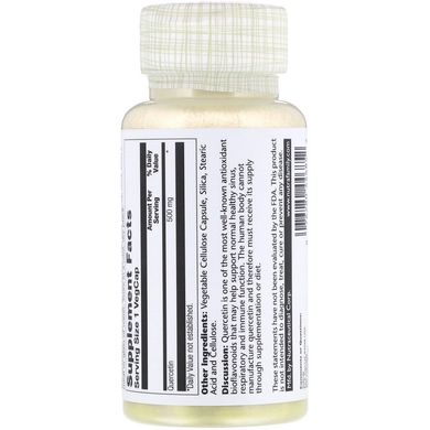 Solaray, Кверцетин, 500 мг, 90 рослинних капсул (SOR-44685), фото