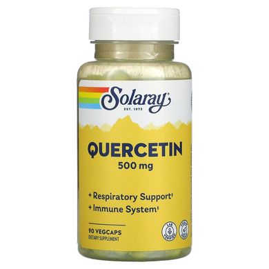 Solaray, Кверцетин, 500 мг, 90 рослинних капсул (SOR-44685), фото