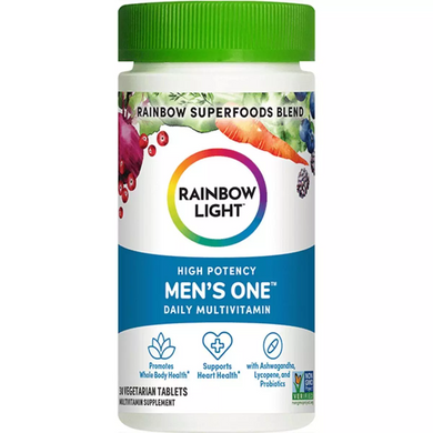 Rainbow Light, Мультивітаміни для чоловіків, Vibrance Men's One, 30 таблеток (RLT-21714), фото