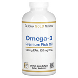 California Gold Nutrition CGN-01330 California Gold Nutrition, Омега-3, Риб'ячий жир преміум-класу, 240 м'яких желатинових таблеток (CGN-01330)