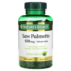 Nature's Bounty, Пальма сереноа, 450 мг, 250 капсул (NRT-44648), фото