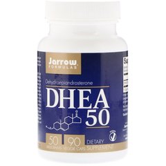 Jarrow Formulas, DHEA 50, 50 мг, 90 растительных капсул (JRW-15017), фото