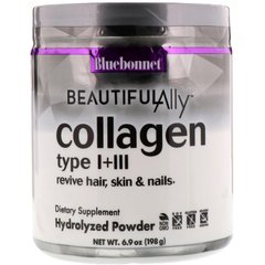 Коллаген 1 и 3 типа, Beautiful Ally, Bluebonnet Nutrition, Collagen Type I + III, порошок 198 г (BLB-01508), фото