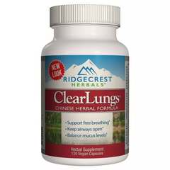 Комплекс для поддержки легких, Clear Lungs, RidgeCrest Herbals, 120 гелевых капсул (RDH-00136), фото