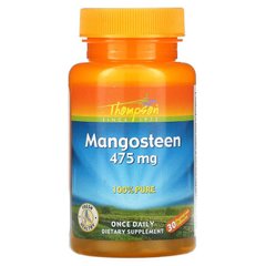 Thompson, Мангостан, 475 мг, 30 вегетаріанських капсул (THO-13452), фото