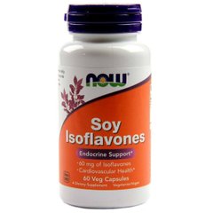 Соевые изофлавоны, Soy Isoflavones, Now Foods, 60 капсул (NOW-03287), фото