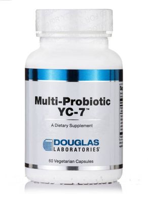 Пробіотики і пребіотики для жінок, Multi-Probiotic YC-7, Douglas Laboratories, 60 капсул (DOU-04056), фото