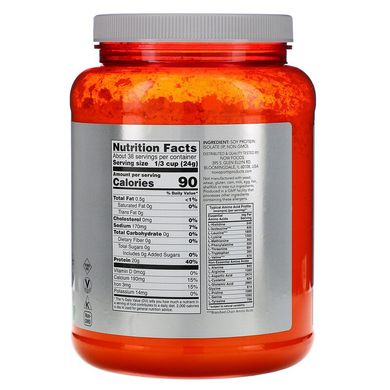 Now Foods, Sports, ізольят соєвого білка, з нейтральним смаком, 907 г (NOW-02152), фото