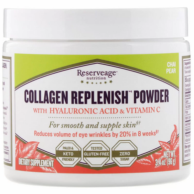 Коллаген, Collagen Replenish Powder, ReserveAge Nutrition, 96 г (REA-00013), фото