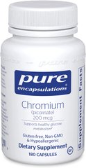 Pure Encapsulations, хром пиколинат, 200 мкг, 180 капсул (PE-00061), фото