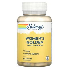Мультивитамины для женщин, Women's Golden Multi-Vita-Min, Solaray, 90 капсул (SOR-04792), фото