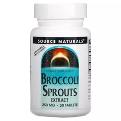 Source Naturals, Екстракт броколі, 250 мг, 30 таблеток (SNS-01103), фото