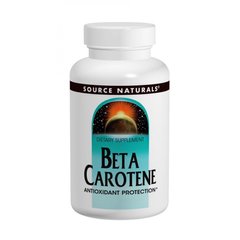 Бета каротин (Витамин А), Source Naturals, 25000 МЕ, 100 желатиновых капсул (SNS-00403), фото